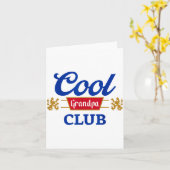 Retro Cool Opa Club Familie Matching Vaderdag Kaart (Gele Bloem)