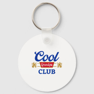 Retro Cool Opa Club Familie Matching Vaderdag Sleutelhanger