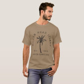 Retro Cool Original Hilton Head Island Palm Tree T-shirt (Voorkant volledig)