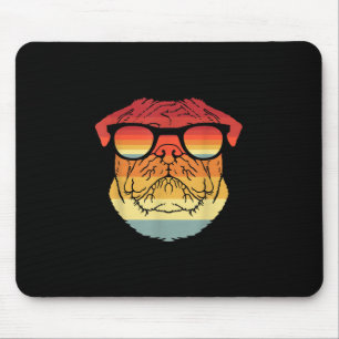 Retro Cool Pug Owner Gift Pet Dogs Muismat