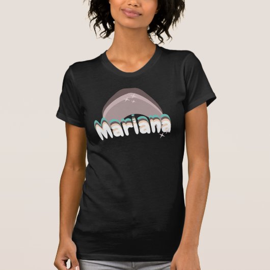 Retro Cool Regenboog Aardse Naam T-Shirt (Voorkant)