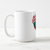 Retro  Cool Santa Claus Christmas Koffiemok (Links)