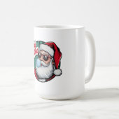 Retro  Cool Santa Claus Christmas Koffiemok (Voorkant rechts)