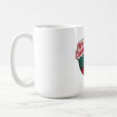 Retro  Cool Santa Claus Christmas Koffiemok (Links)