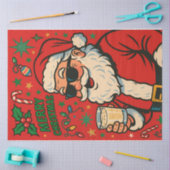 Retro Cool Santa with Shades — Bold Christmas Pop  Tissuepapier (Craft)