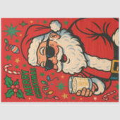 Retro Cool Santa with Shades — Bold Christmas Pop  Tissuepapier (Voorkant)