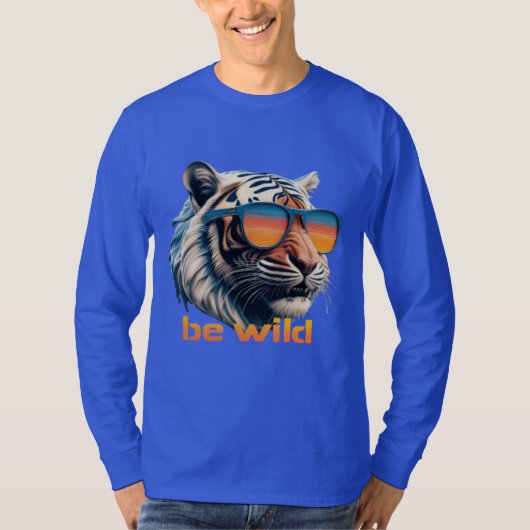 Retro Cool Tiger T-shirt (Voorkant)