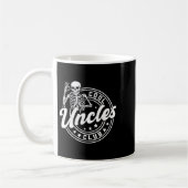 Retro Cool Uncles Club Funny New Uncle Men Skeleto Koffiemok (Links)