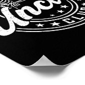 Retro Cool Uncles Club Funny New Uncle Men Skeleto Poster (Hoek)