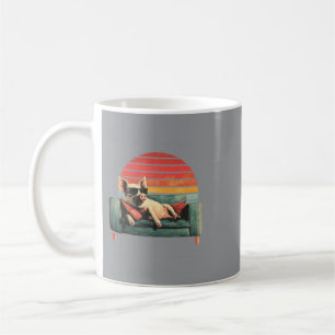 Retro Cool Varken Grappige Vaderdag Dierenliefhebb Koffiemok