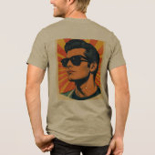Retro Coole Kerel Tri-Blend Shirt (Achterkant)