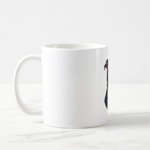 Retro Coole Pitbull met Zonnebril en Gouden Kettin Koffiemok