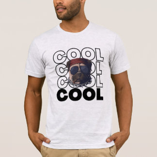 Retro Coole Pug Hond Liefhebber Grafische T-shirt