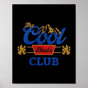 Retro coole vaders club grappige vader vaderdag poster