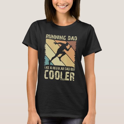 Retro Cooler Father Marathoner Marathon Runner T-shirt (Voorkant)