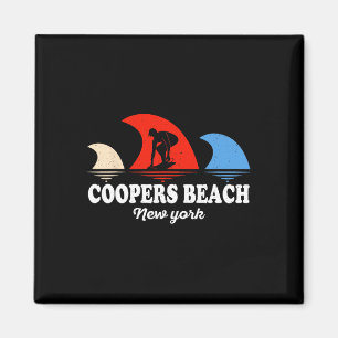 Retro Coopers Beach New York surfen Magneet