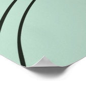 Retro Copenhagen Bicycle Art – Minimal Preppy Styl Poster (Hoek)