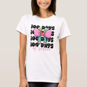 Retro Coquette 100 dagen school  T-shirt (Voorkant)