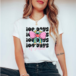Retro Coquette 100 Days of School  T-shirt