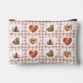 Retro  Coquette Baby Animals Gingham Etui (Voorkant)