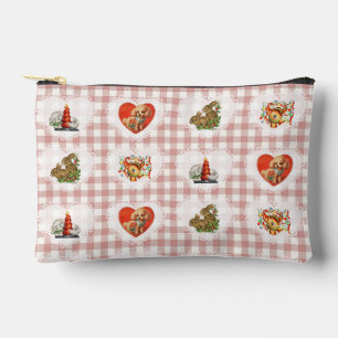 Retro Coquette Baby Animals Gingham Etui