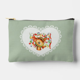 Retro  Coquette Baby Dieren Deer Gingham Etui