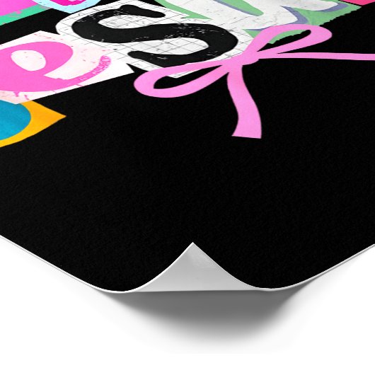 Retro Coquette Cute Follow Jesus Bible Verse Faith Poster (Hoek)