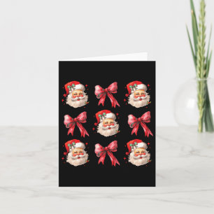 Retro Coquette Kerstman Rode Strikken Kerst Voor V Kaart