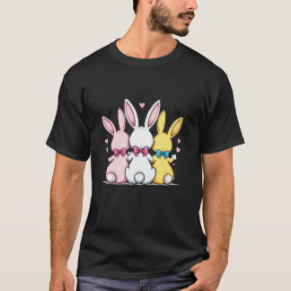 Retro Coquette Paashaas Bow Schattigee Coquette Bu T-shirt