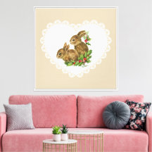 Retro  Coquette Pastel Baby Dieren Bunny