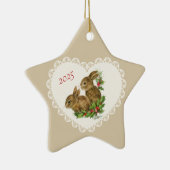 Retro Coquette Pastel Baby Dieren Bunny Keramisch Ornament (Rechts)