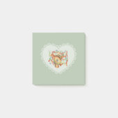 Retro  Coquette Pastel Baby Dieren Herten Post-it® Notes (Voorkant)