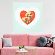Retro  Coquette Pastel Baby Dieren Hond