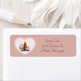 Retro  Coquette Pastel Baby Dieren Kat Etiket