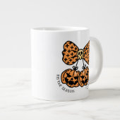 Retro Coquette Pumpkins Spooky Seizoen Grote Koffiekop (Voorkant rechts)