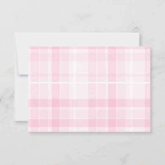 Retro Coquette Roze strik Afstuderen Bedankkaart (Achterkant)