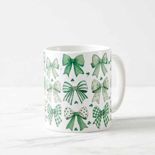 Retro Coquette St Patrick's Day - C004 Koffiemok (Voorkant rechts)