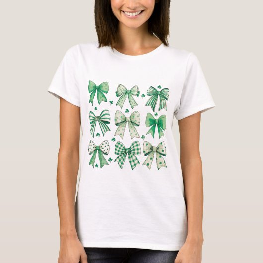 Retro Coquette St Patrick's Day - C004 T-shirt (Voorkant)