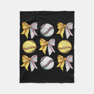 Retro Coquette Strik Fun Game Day Verkoop Zachte M Fleece Deken