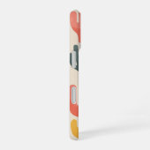 Retro Coral Pattern iPhone 16 Hoesje (Rechterkant)