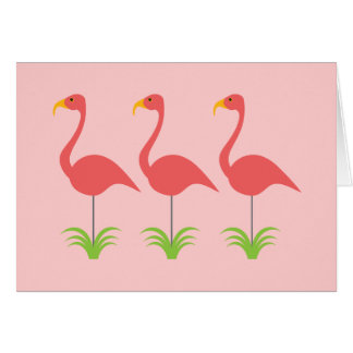 Retro Coral Pink Flamingos voor elke gelegenheid