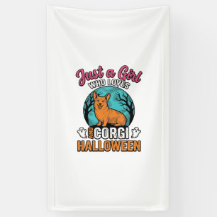 Retro Corgi Halloween Meisje Hond Liefhebber Shirt Spandoek
