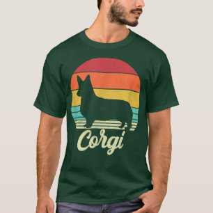 Retro Corgi-hondliefhebber T-shirt