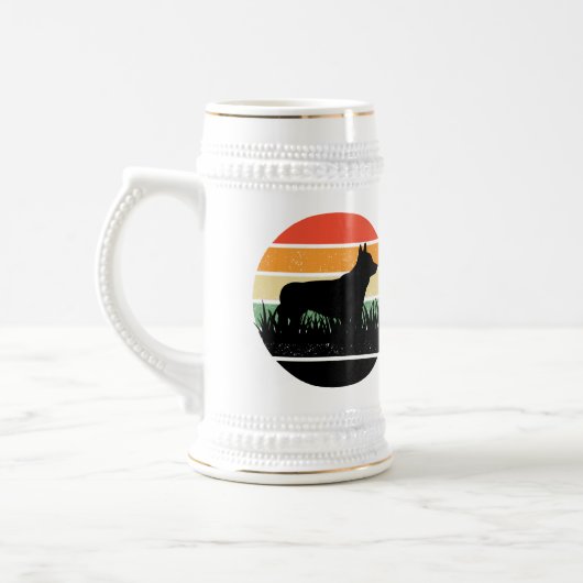 Retro Corgi Sunset Bierpul (Links)