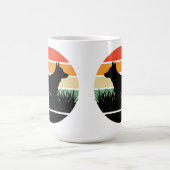 Retro Corgi Sunset Magische Mok (Midden)