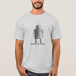 Retro  Corporate Robot die werkt voor Man T-shirt