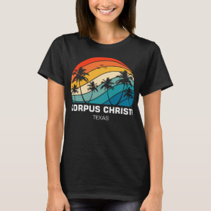 Retro Corpus Christi Beach Texas TX Vacati T-shirt