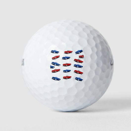 Retro Corvette Toss Golfballen (Voorkant)