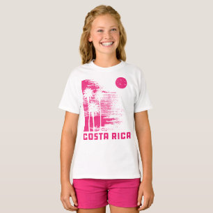 Retro Costa Rica Beach Surfing Wave  T-shirt