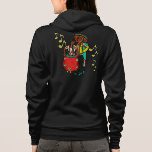 Retro Costumed Mexicaanse dansers Hoodie